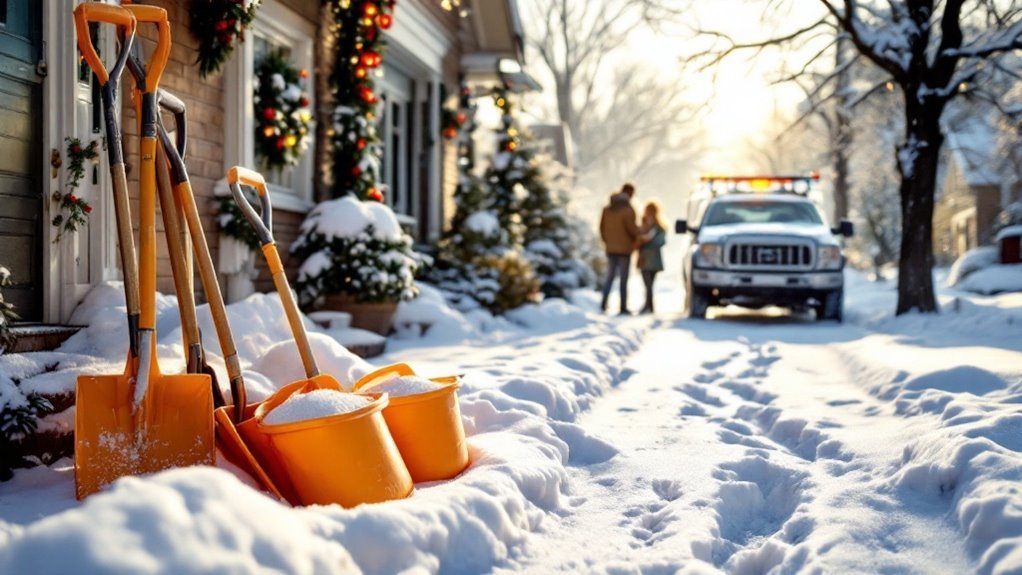Preparing property for winter snow removal