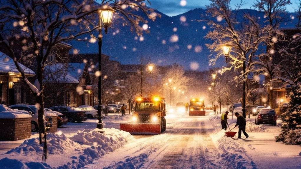 The best times of day for snow removal